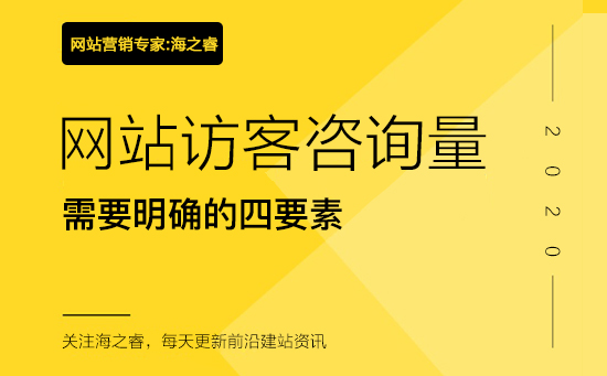 提升網站訪客咨詢量需要明確的四要素