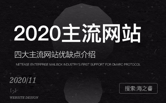 2020年四大主流企業網站類型優缺點介紹