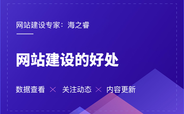 海之睿的網(wǎng)站建設(shè)有那些好處？